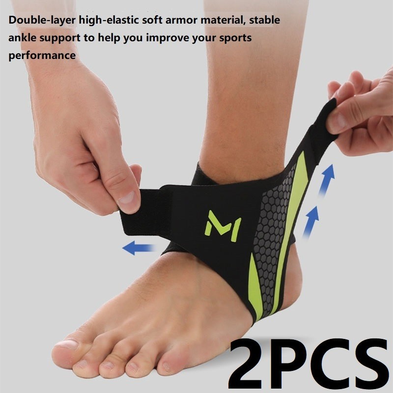 2 Pcs Adjustable Ankle Brace Compression Sleeve Support Fasciitis Pain Relief US
