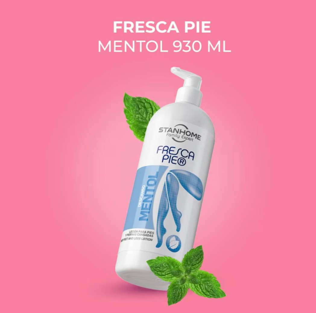 STANHOME FRESCA PIE FEET CARE MENTHOL TIRED FEET AND LEGS LOTION 930 ml.NEW!