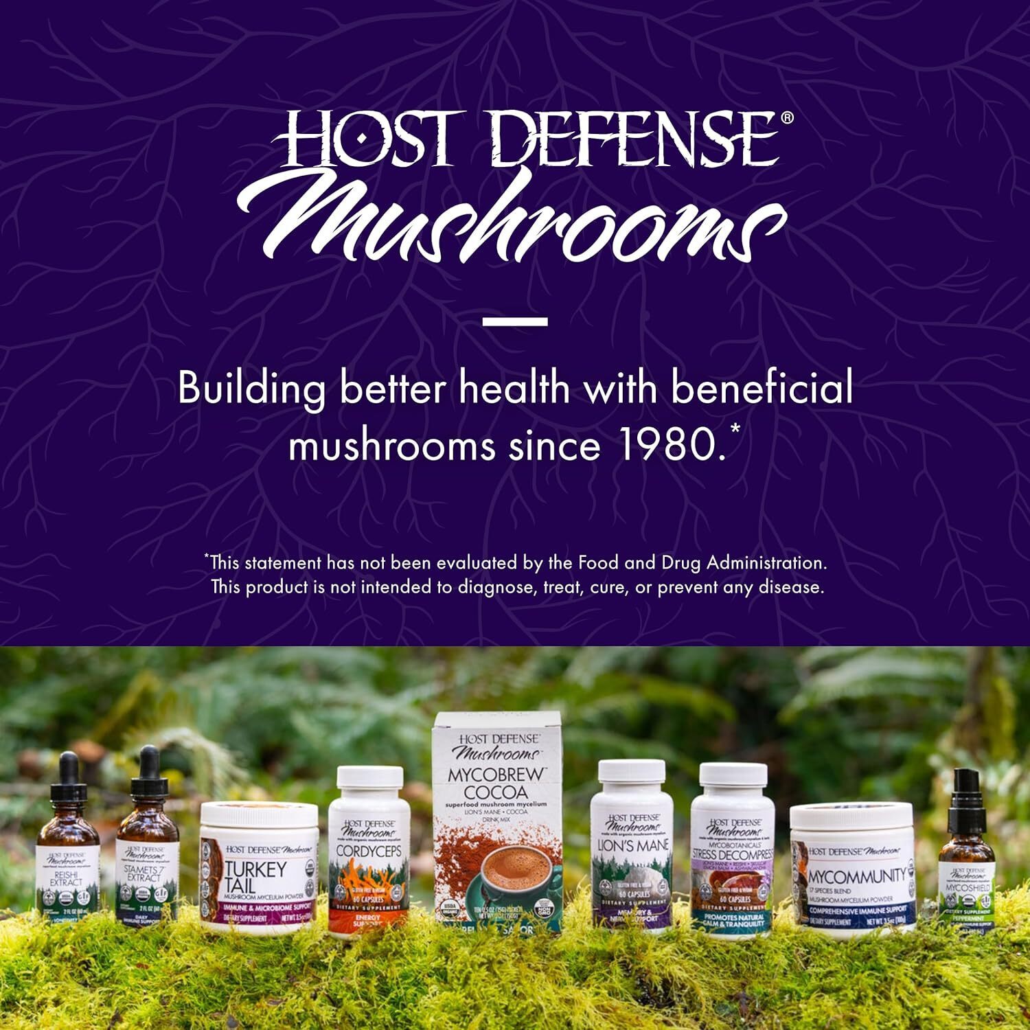 Host Defense Lion’s Mane – Brain Health Support -60 Capsules EXP 04/28