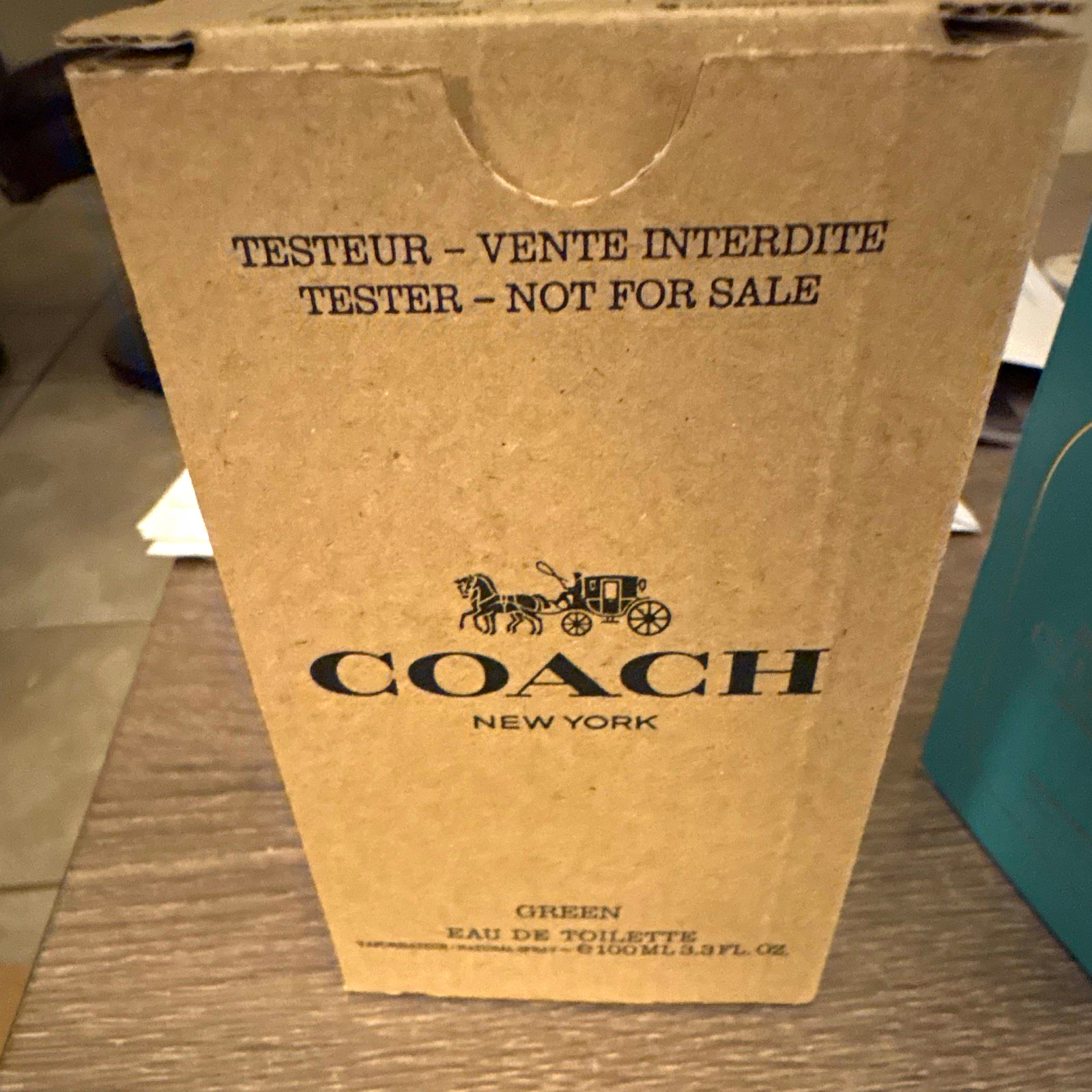 Coach New York Green Eau de Toilette Spray 3.3 fl oz Tester