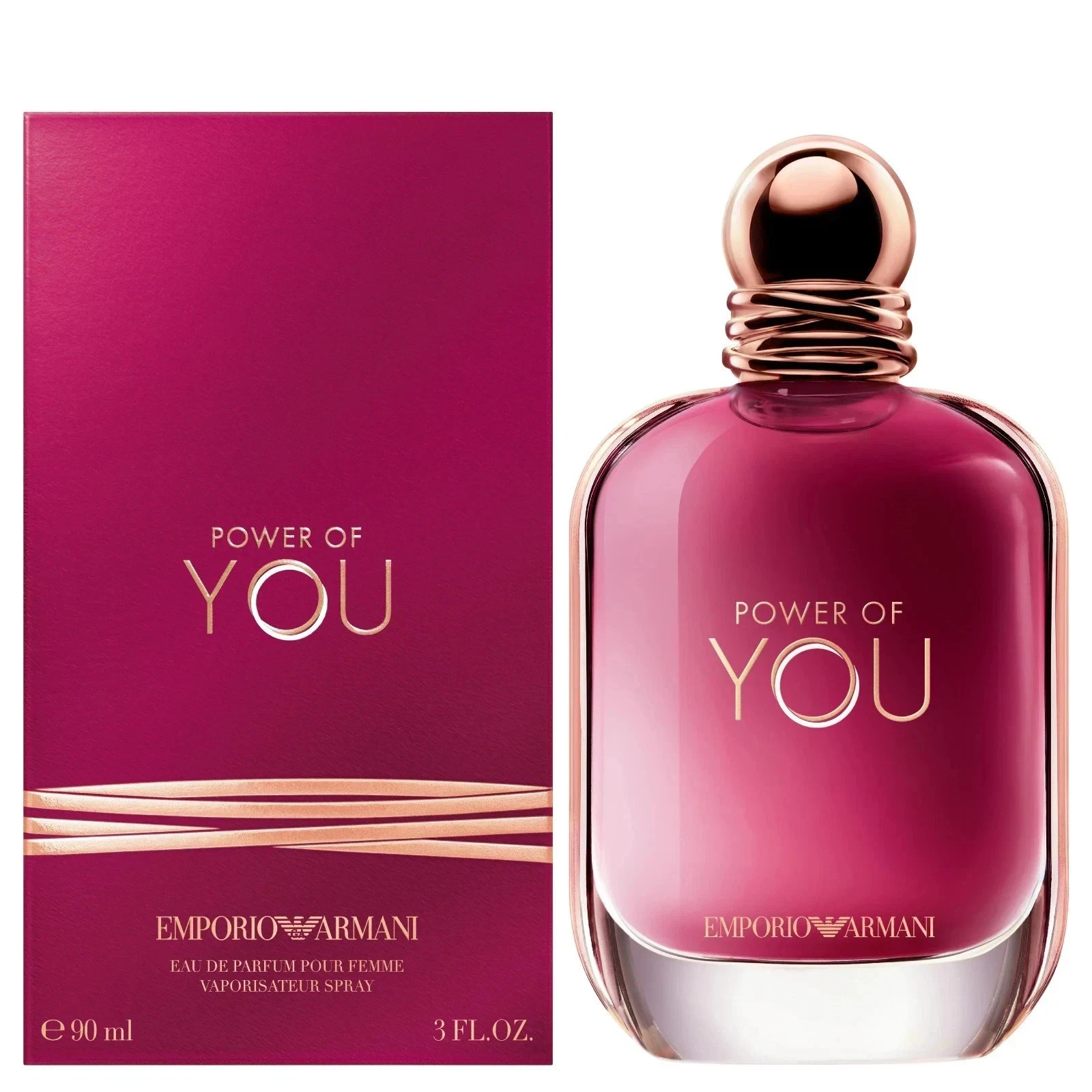EMPORIO ARMANI POWER OF YOU 3 OZ EDP SPRAY FOR WOMEN NEW IN BOX