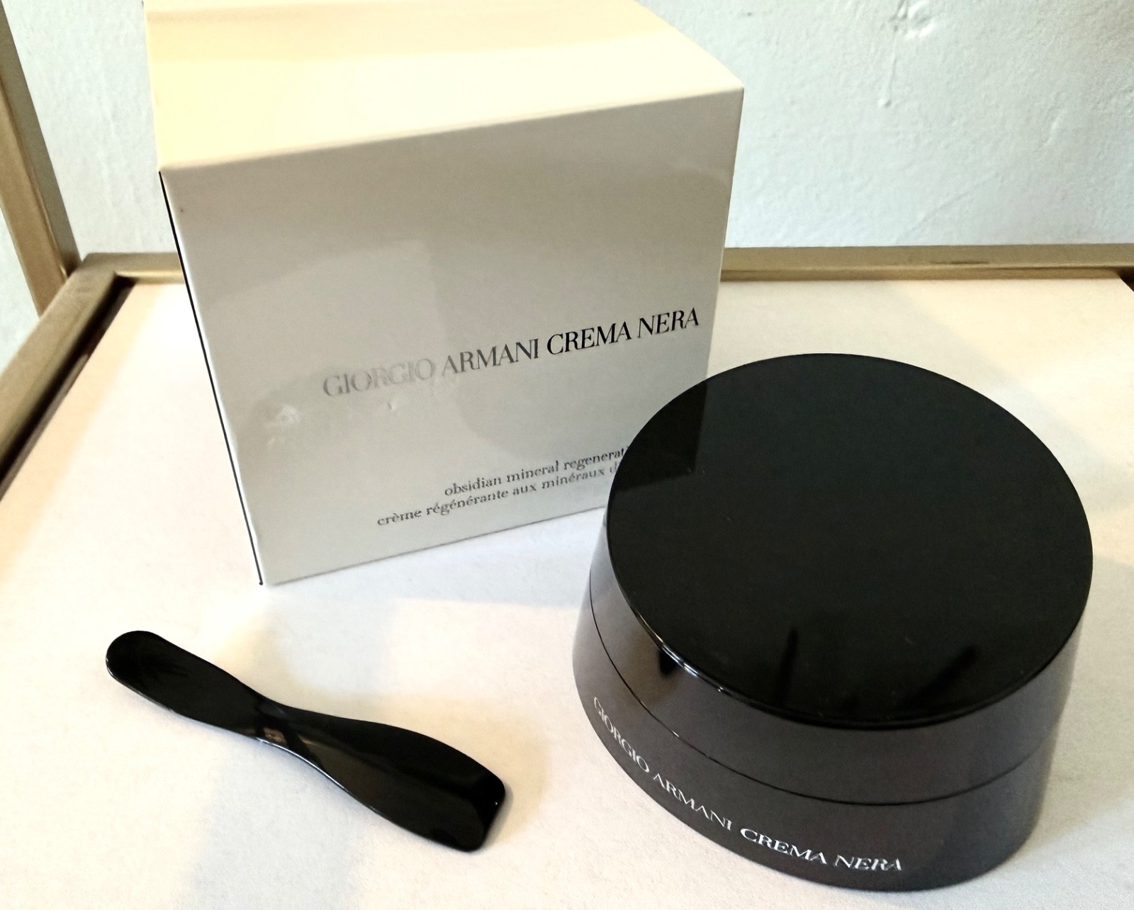 New! Giorgio Armani, Crema Nera obsidian mineral regenerating cream 1.76 oz