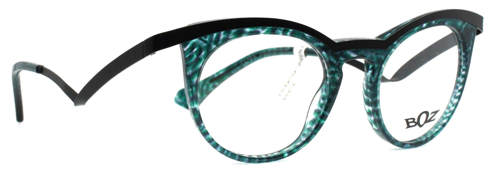 BOZ by JF REY Extra 4000 Green Black Womens Semi Cat Eye Eyeglasses 47-20-140