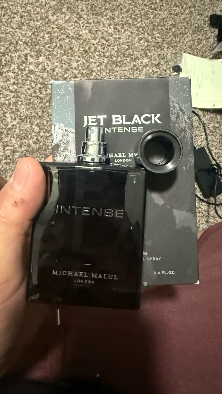 Michael Malul London Jet Black Intense Parfum Spray, 3.4 fl oz Regular Size
